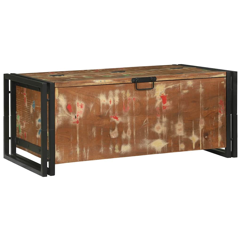 vidaXL Masă de cafea Multicolour 90 x 50 x 38 cm Lemn recuperat masiv