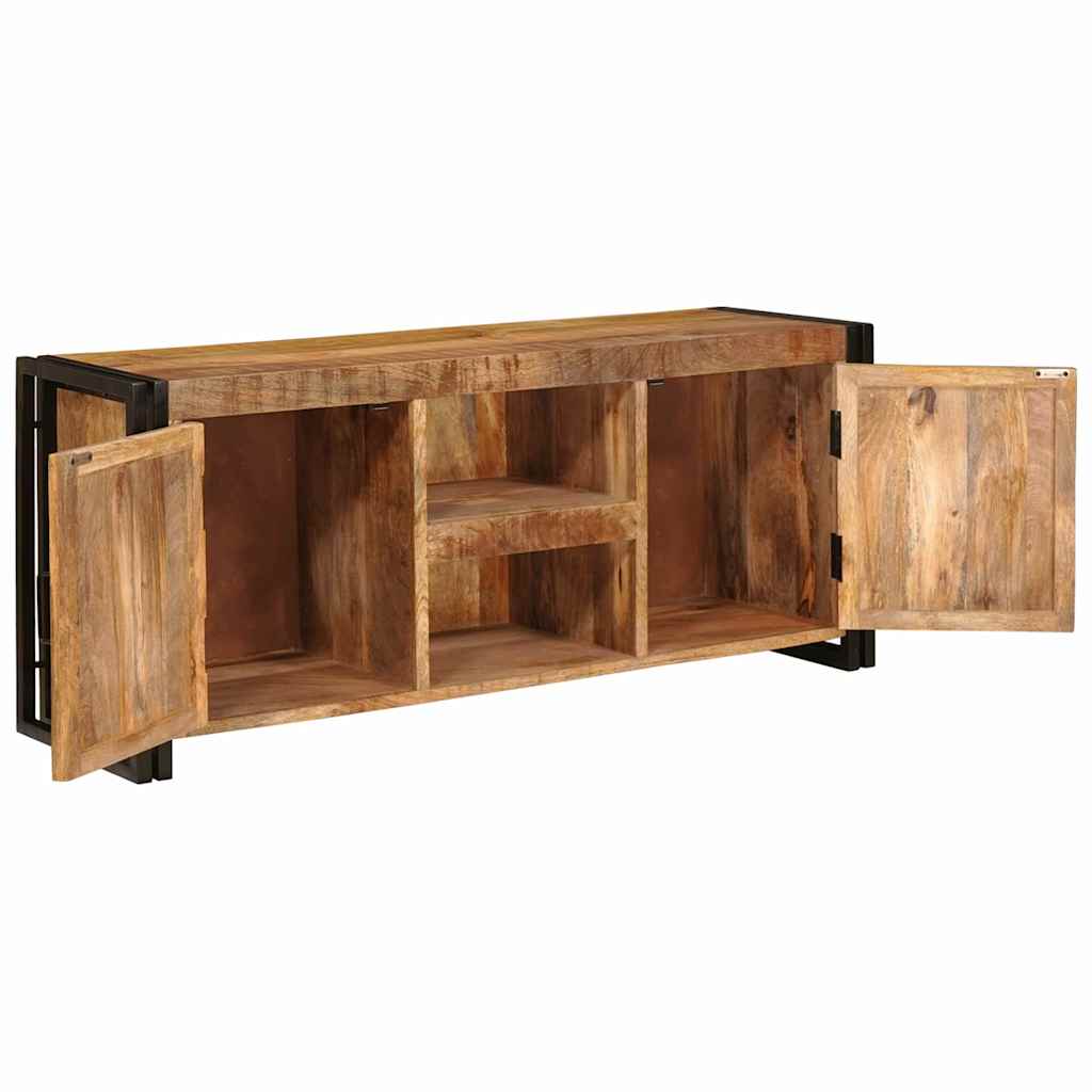 vidaXL Cabinet TV Maro 120 x 30 x 50 cm Lemn de mango solid și aspru vidaXL Cabinet TV Maro 120 x 30 x 50 cm Lemn de mango solid și aspru