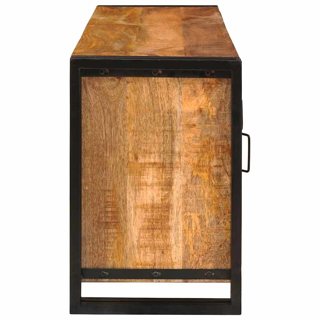 vidaXL Cabinet TV Maro 120 x 30 x 50 cm Lemn de mango solid și aspru vidaXL Cabinet TV Maro 120 x 30 x 50 cm Lemn de mango solid și aspru