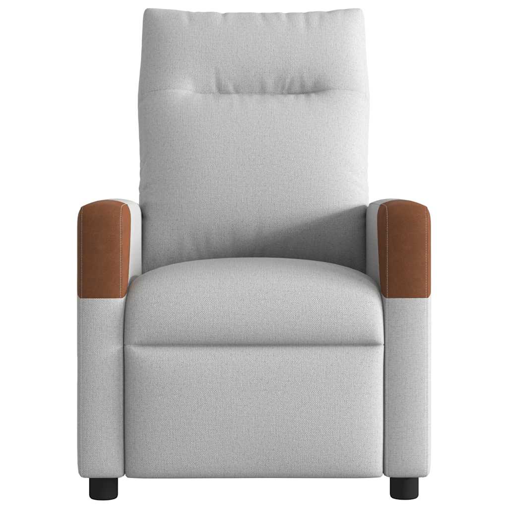 vidaXL Scaun extensibil din stofă gri nor