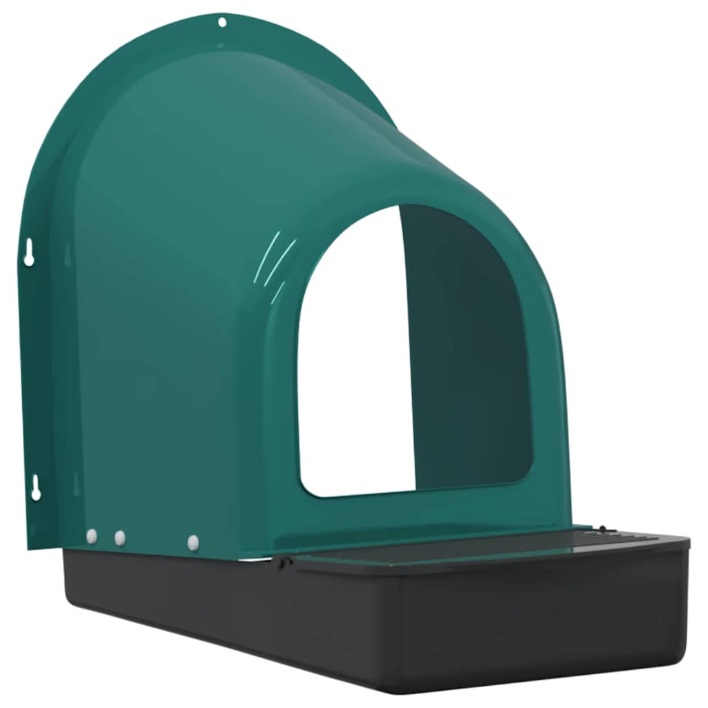 vidaXL Cuiburi pentru găini, montate pe perete, 4 buc., verde închis, plastic vidaXL Cuiburi pentru găini, montate pe perete, 4 buc., verde închis, plastic
