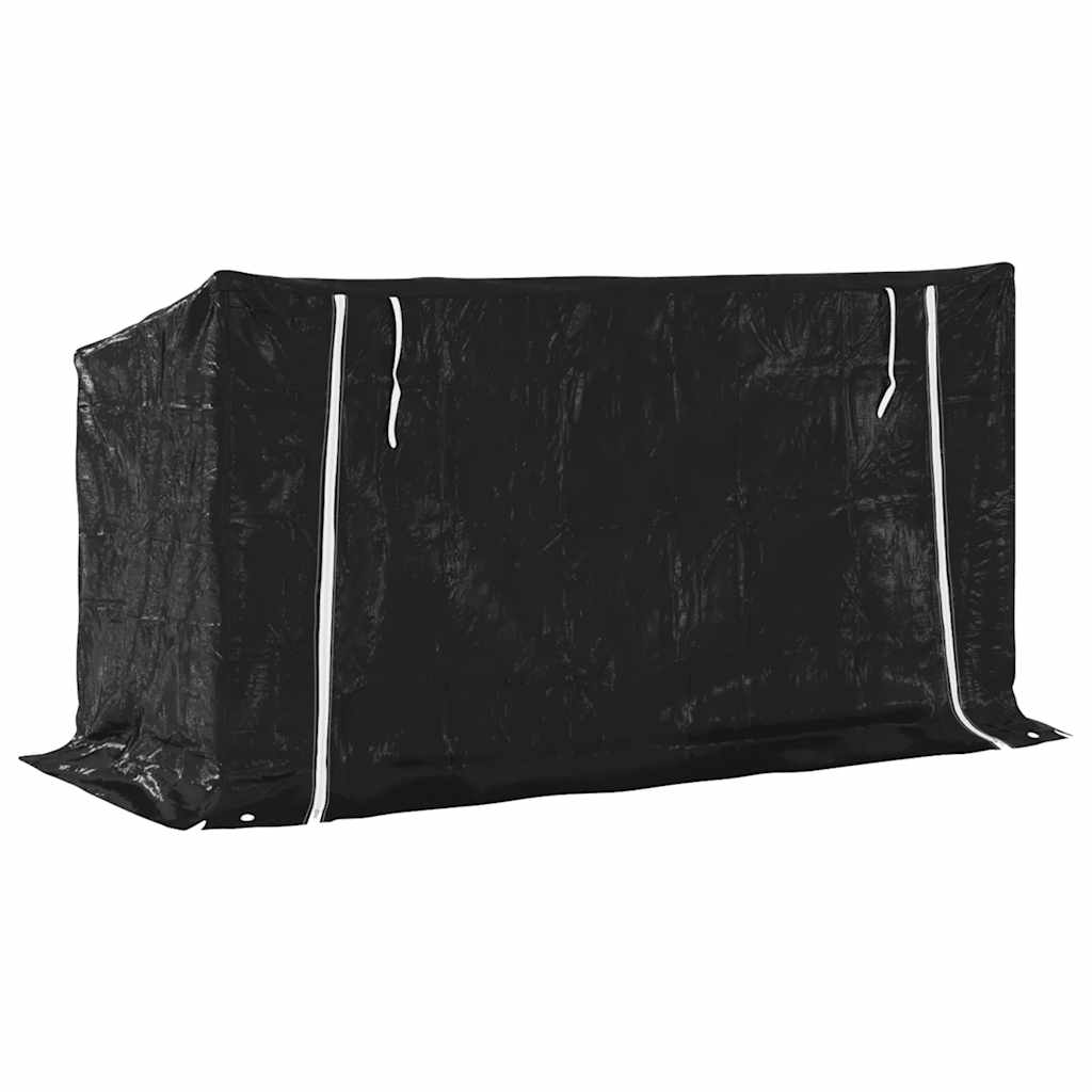 vidaxL Raft pentru lemn de foc cu capac de ploaie otel galvanizat vidaxL Raft pentru lemn de foc cu capac de ploaie otel galvanizat