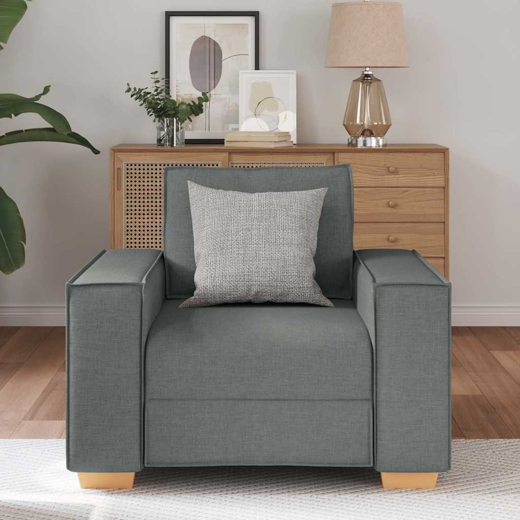 vidaXL Canapea fotoliu gri închis, 60 cm, material textil vidaXL Canapea fotoliu gri închis, 60 cm, material textil