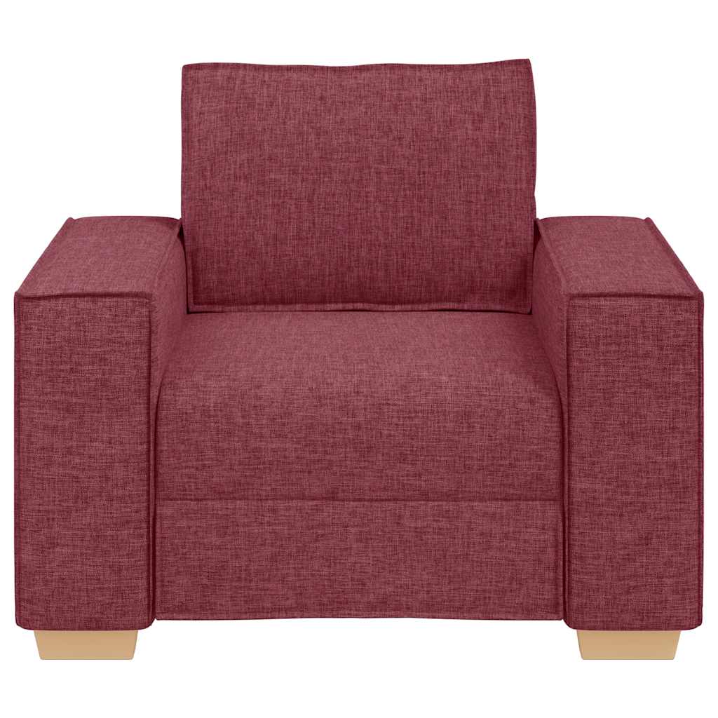 vidaXL Fotoliu canapea roșu vin, 60 cm, material textil