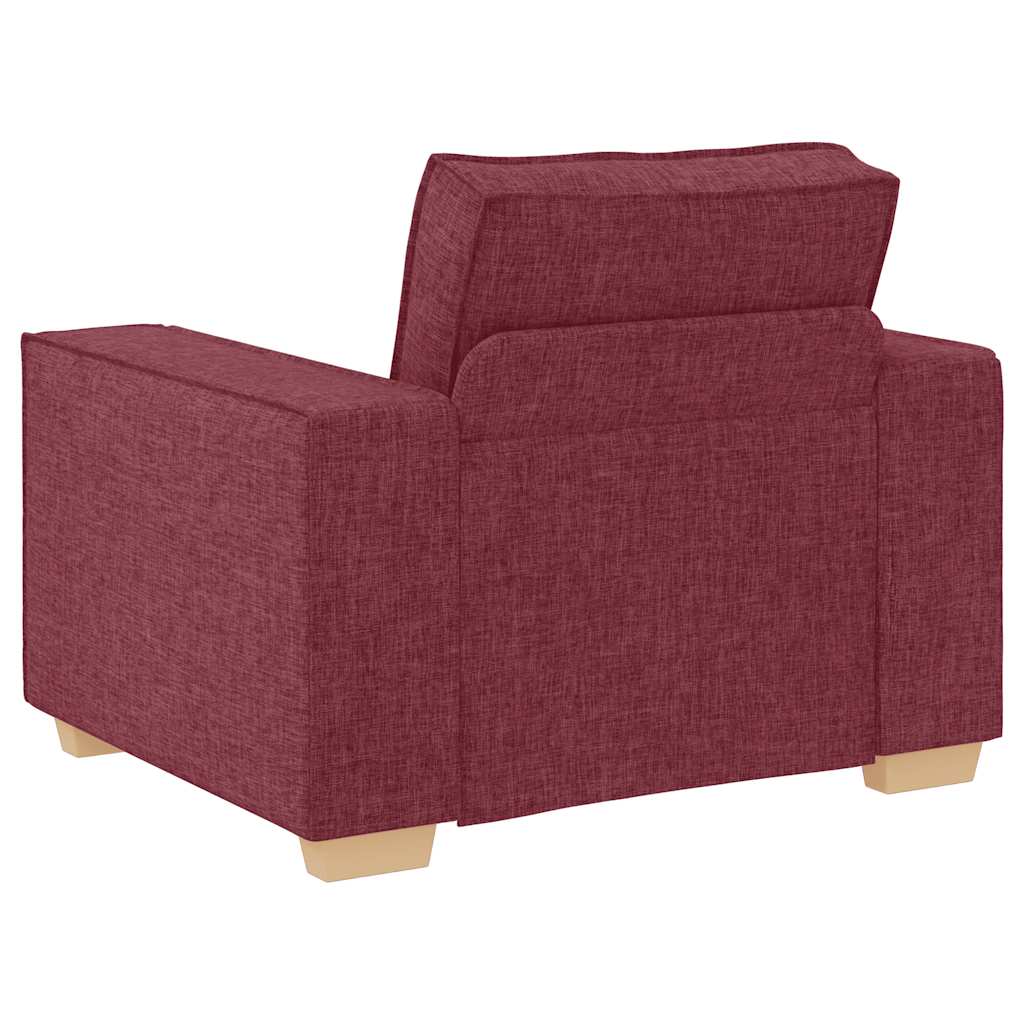 vidaXL Fotoliu canapea roșu vin, 60 cm, material textil