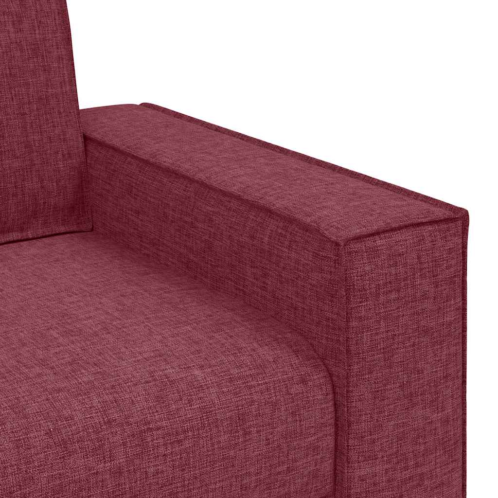 vidaXL Fotoliu canapea roșu vin, 60 cm, material textil