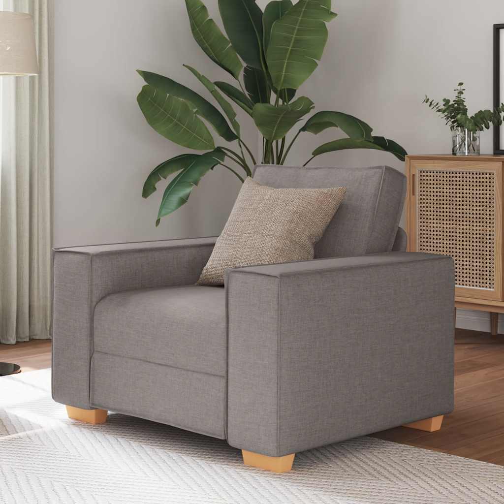 vidaXL Canapea fotoliu gri taupe 60 cm, material textil vidaXL Canapea fotoliu gri taupe 60 cm, material textil