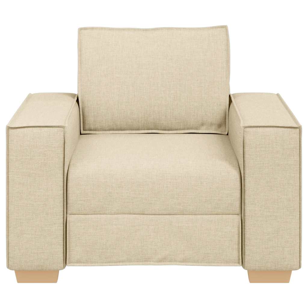 vidaXL Canapea fotoliu crem 60 cm material textil vidaXL Canapea fotoliu crem 60 cm material textil