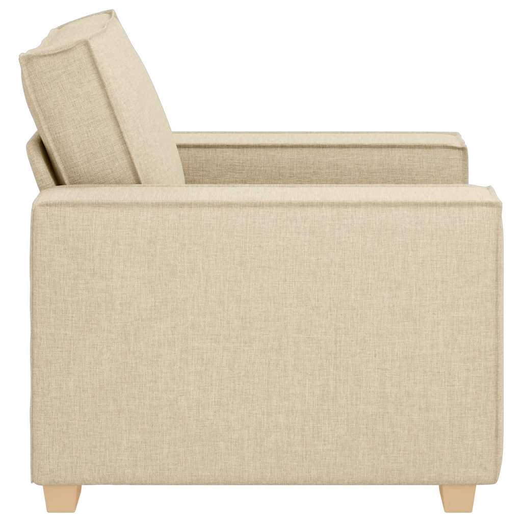 vidaXL Canapea fotoliu crem 60 cm material textil vidaXL Canapea fotoliu crem 60 cm material textil