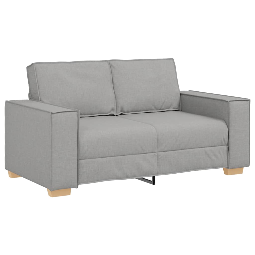 vidaXL Canapea cu 2 locuri, gri nor, 120 cm, material textil