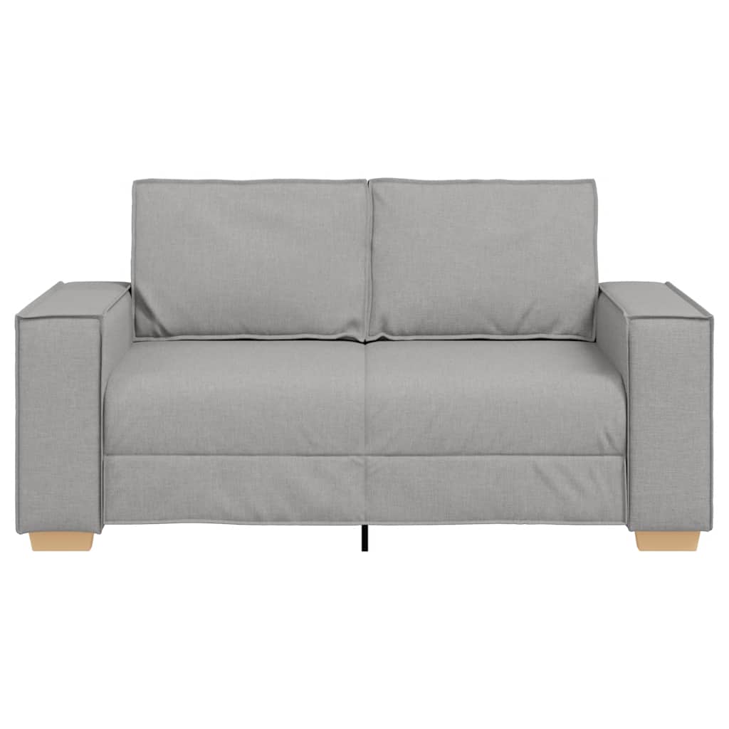 vidaXL Canapea cu 2 locuri, gri nor, 120 cm, material textil