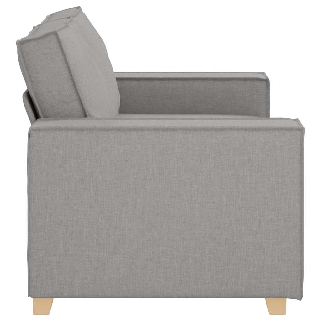 vidaXL Canapea cu 2 locuri, gri nor, 120 cm, material textil