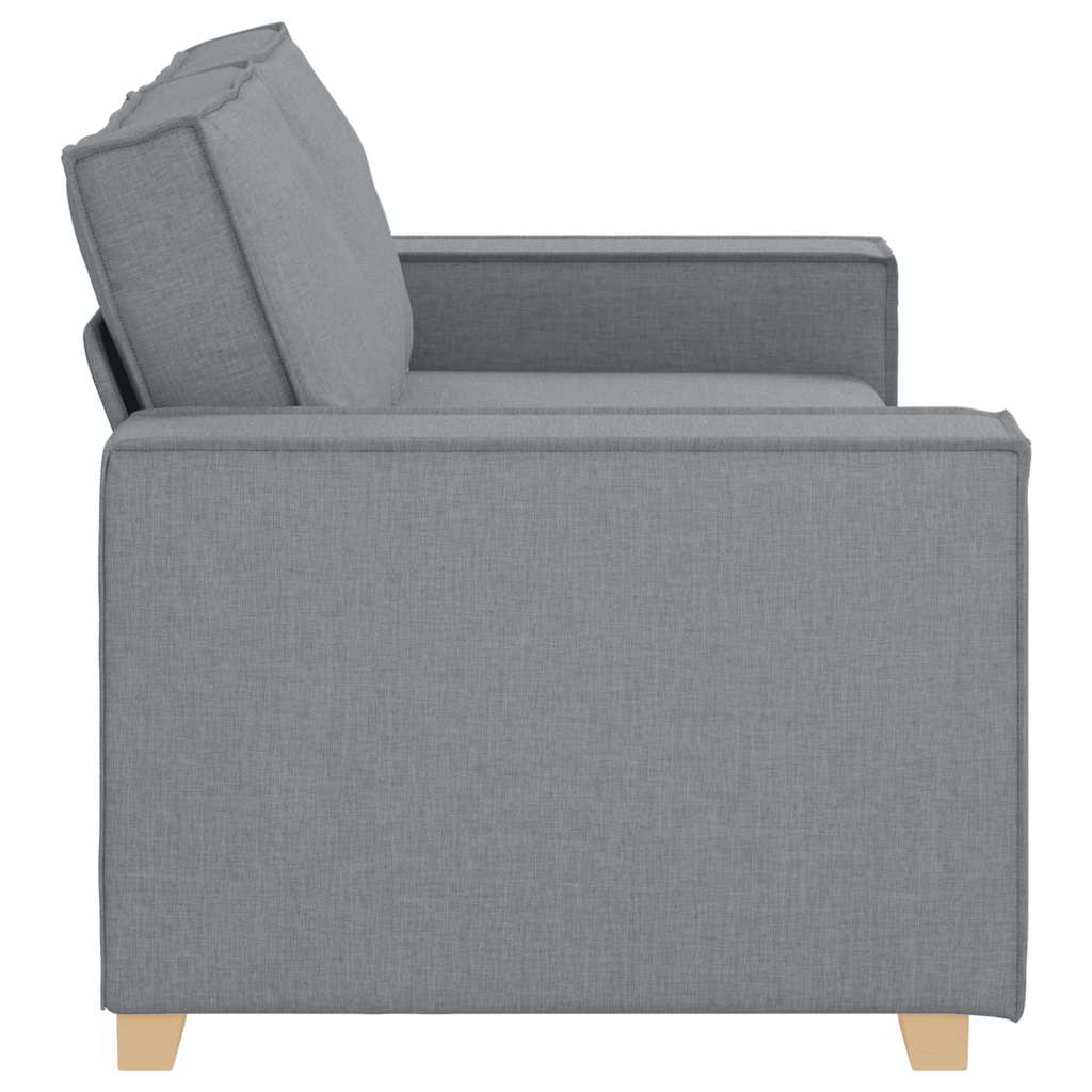 vidaXL Canapea cu 2 locuri, gri deschis, 140 cm, material textil vidaXL Canapea cu 2 locuri, gri deschis, 140 cm, material textil