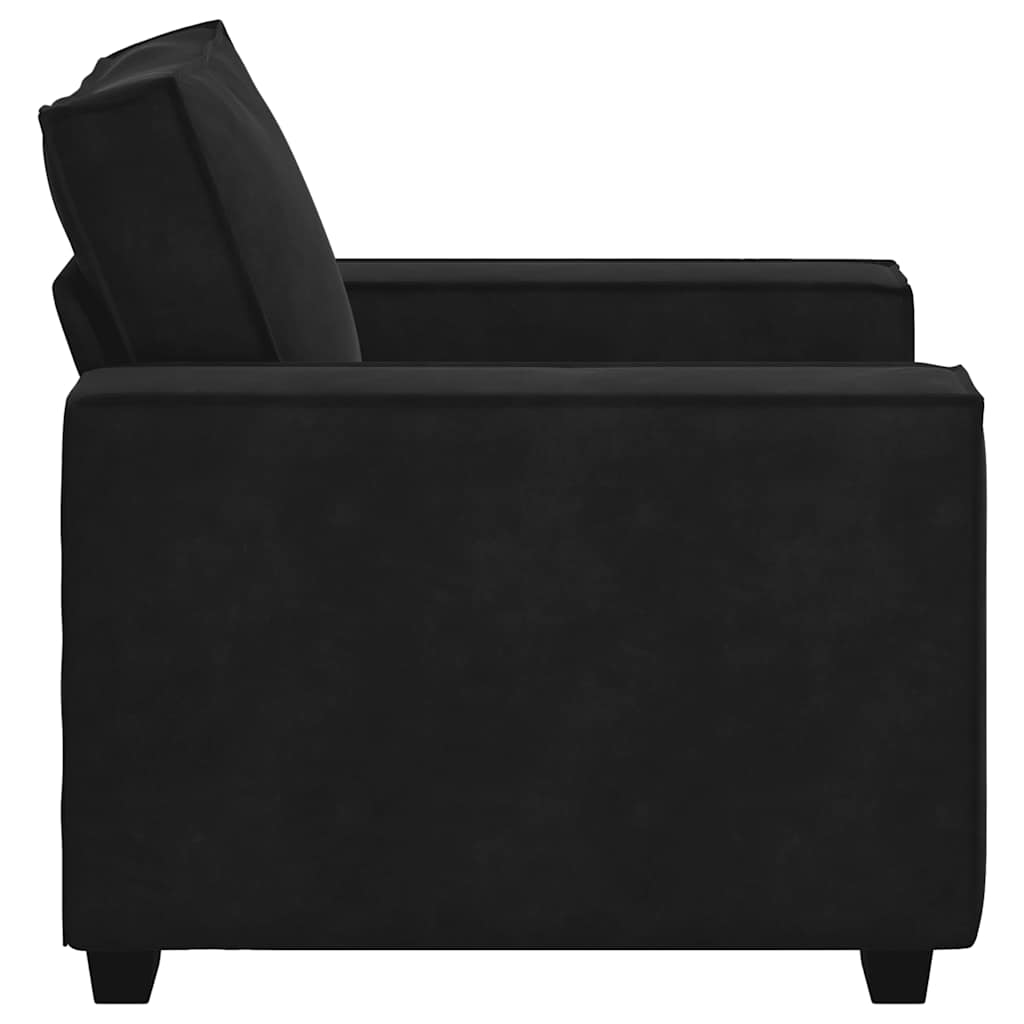 vidaXL Canapea scaun negru 60 cm catifea