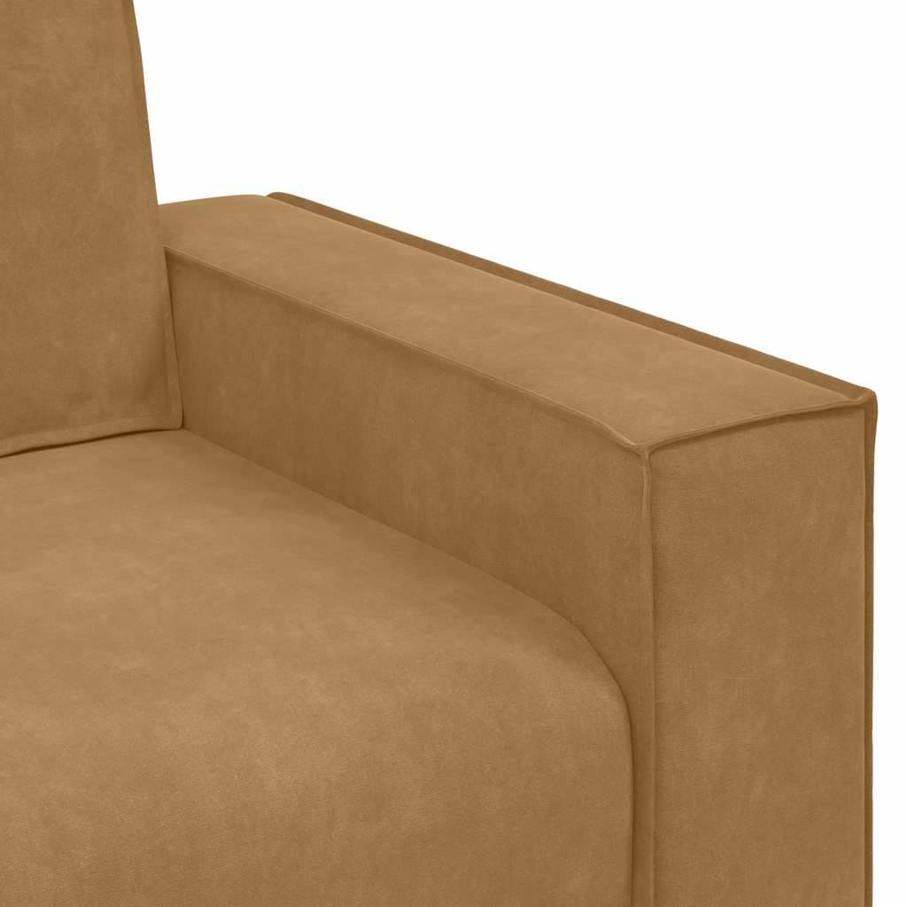 vidaXL Canapea cu 2 locuri, maro, 140 cm, catifea vidaXL Canapea cu 2 locuri, maro, 140 cm, catifea
