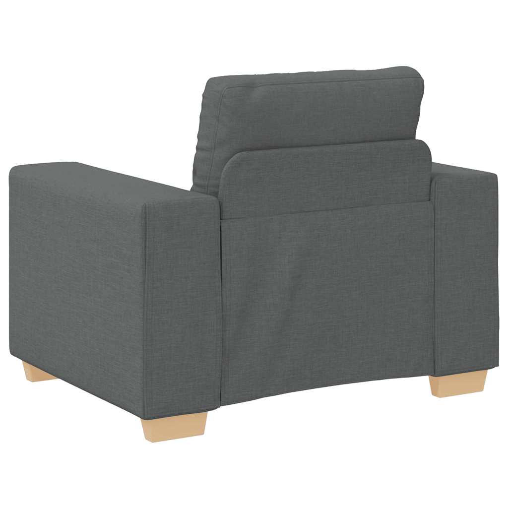 vidaXL Fotoliu canapea, gri închis, 60 cm, material textil