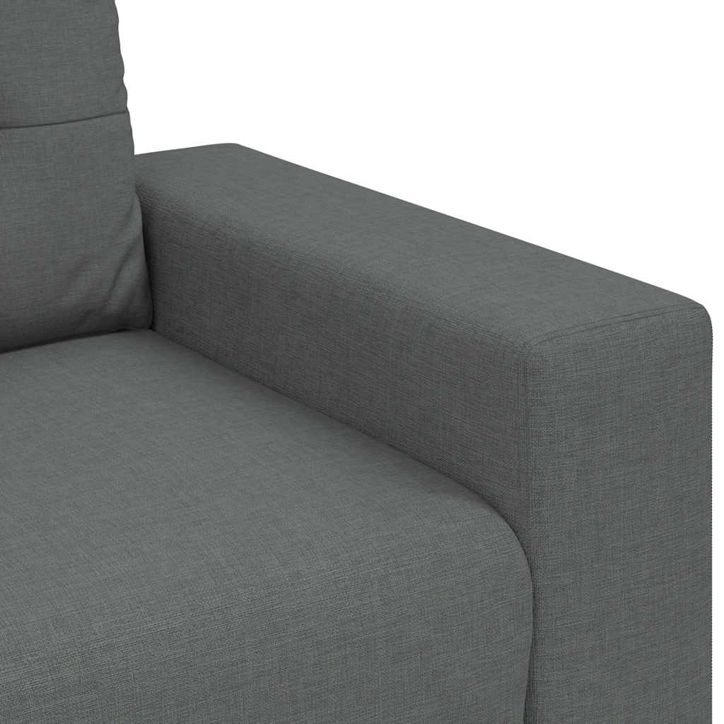 vidaXL Fotoliu canapea, gri închis, 60 cm, material textil
