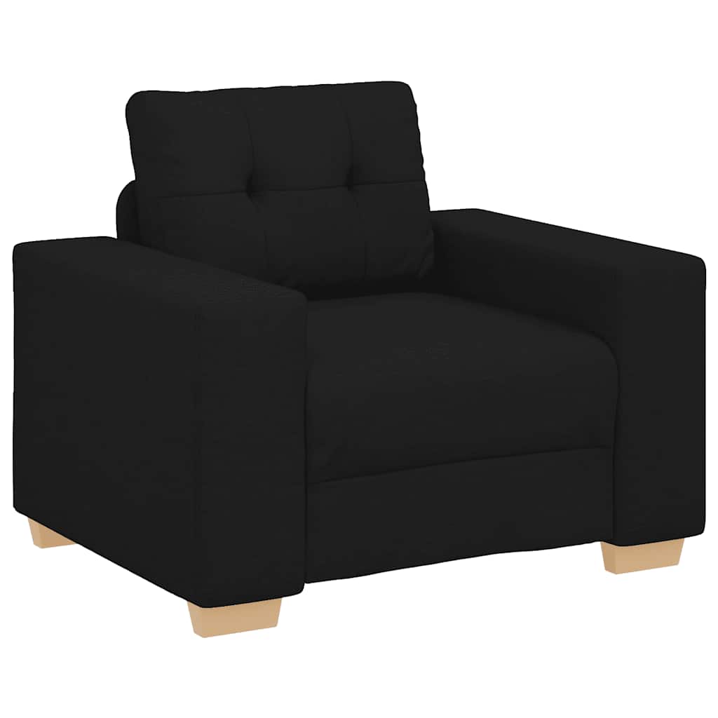 vidaXL Canapea Scaun Negru 60 cm Tesatura