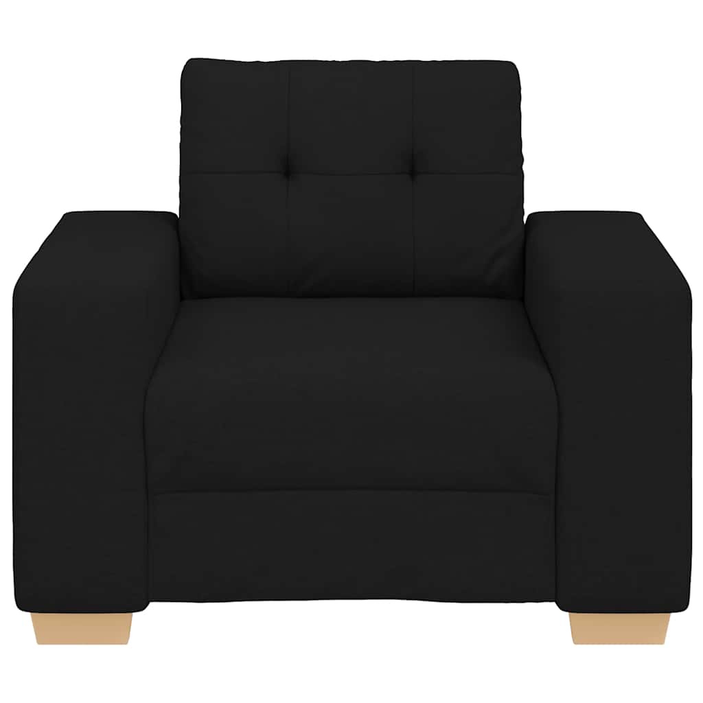 vidaXL Canapea Scaun Negru 60 cm Tesatura