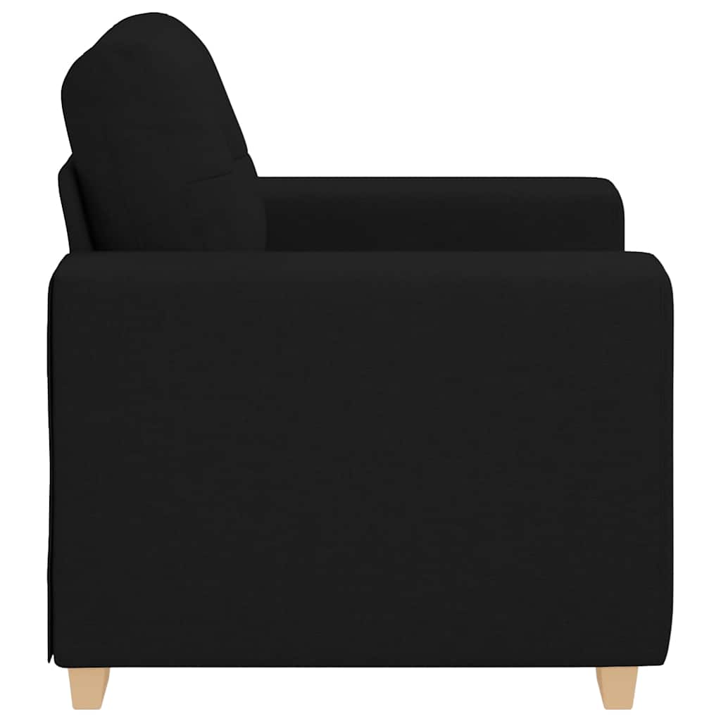 vidaXL Canapea Scaun Negru 60 cm Tesatura