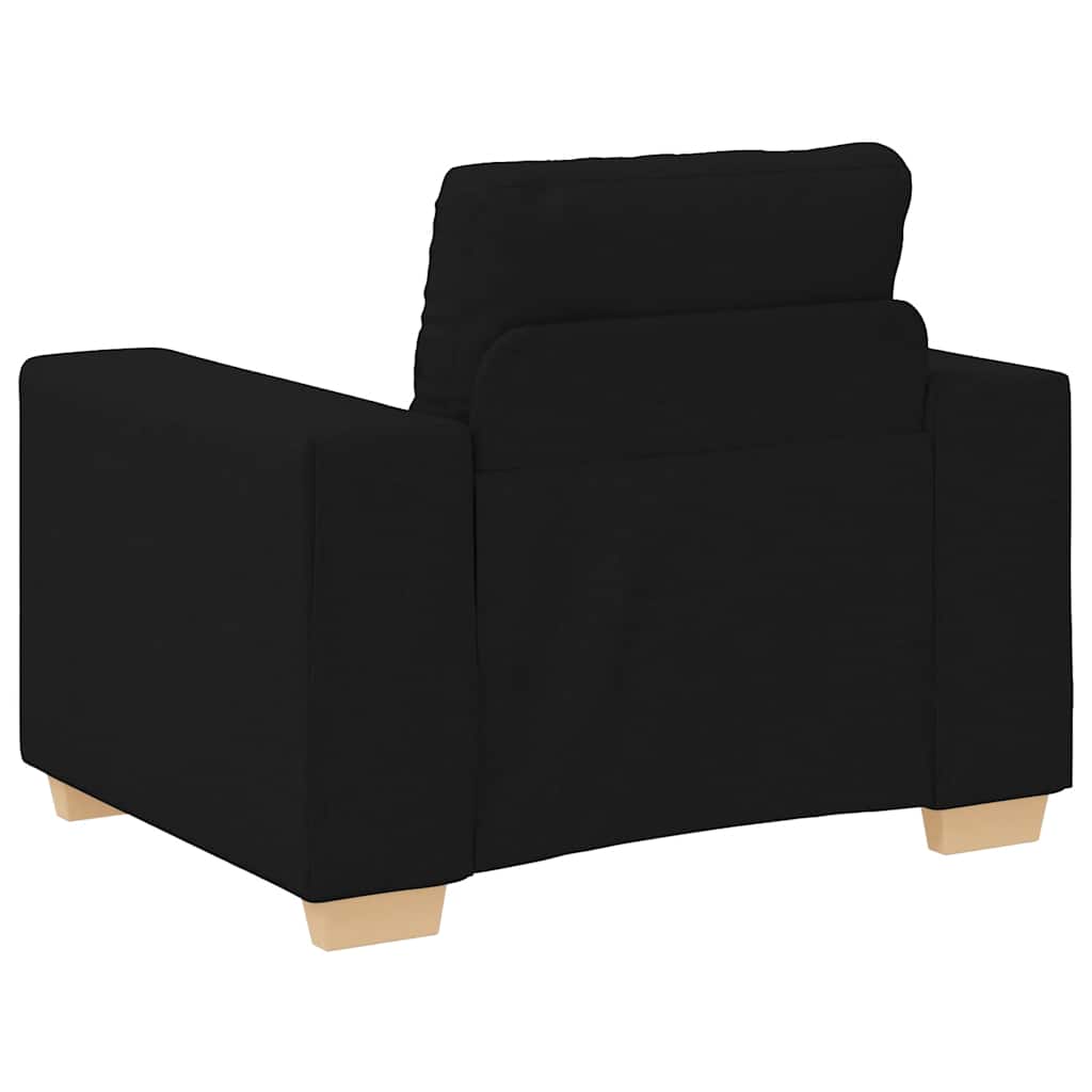 vidaXL Canapea Scaun Negru 60 cm Tesatura