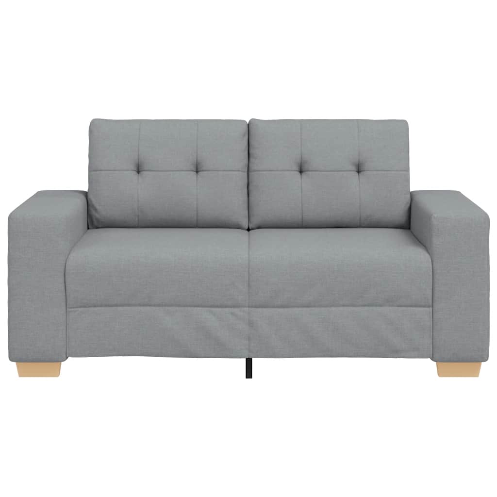 vidaXL Canapea lovesea gri deschis 120 cm stofa vidaXL Canapea lovesea gri deschis 120 cm stofa