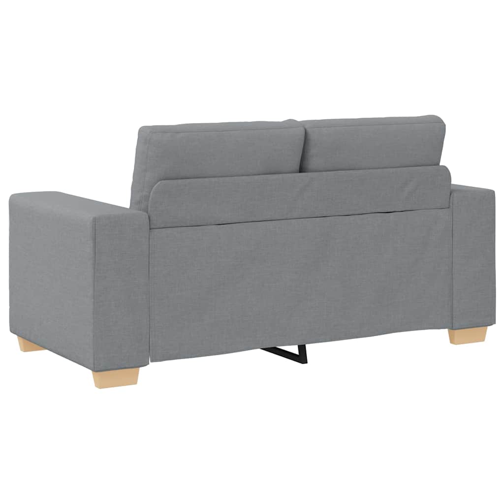 vidaXL Canapea lovesea gri deschis 120 cm stofa vidaXL Canapea lovesea gri deschis 120 cm stofa