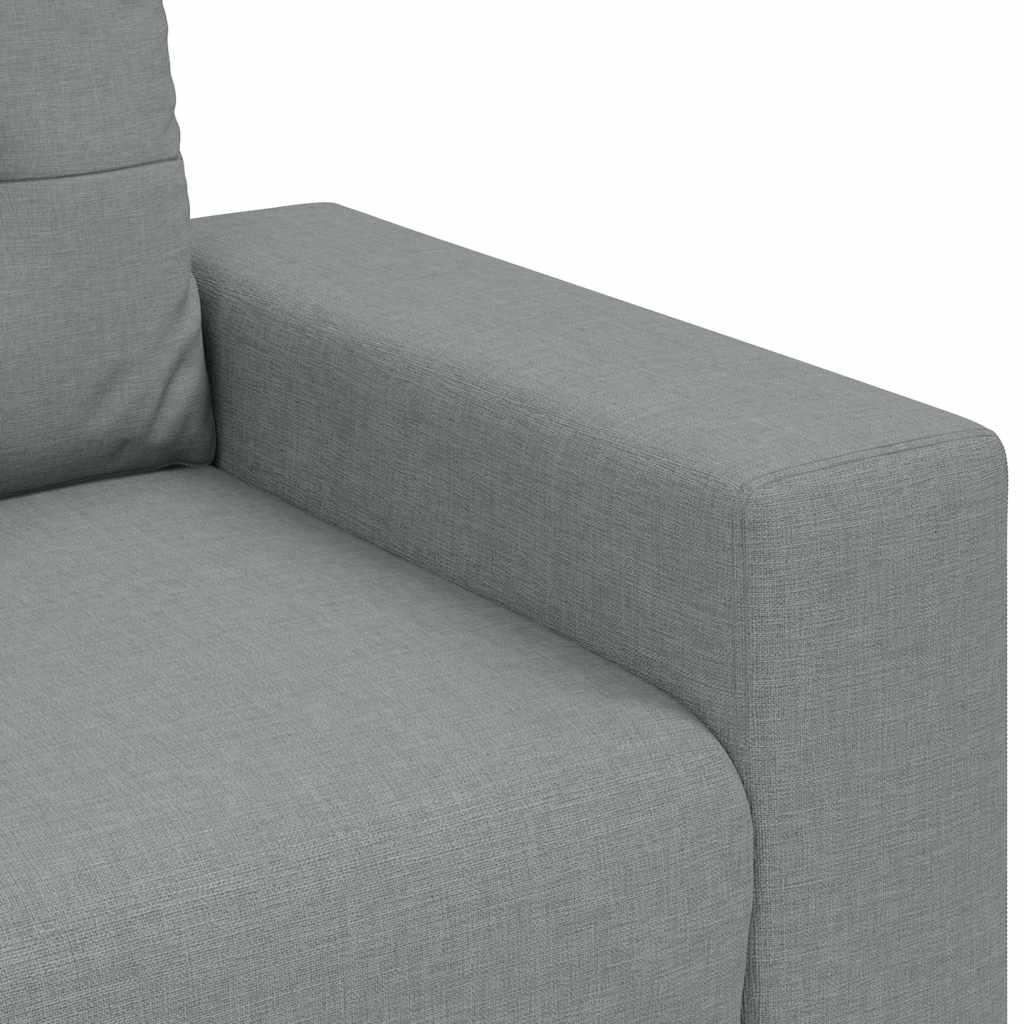vidaXL Canapea lovesea gri deschis 120 cm stofa vidaXL Canapea lovesea gri deschis 120 cm stofa
