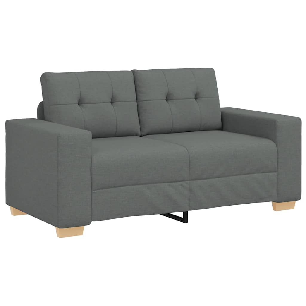 vidaXL Canapea lovesea gri închis 120 cm țesătură vidaXL Canapea lovesea gri închis 120 cm țesătură