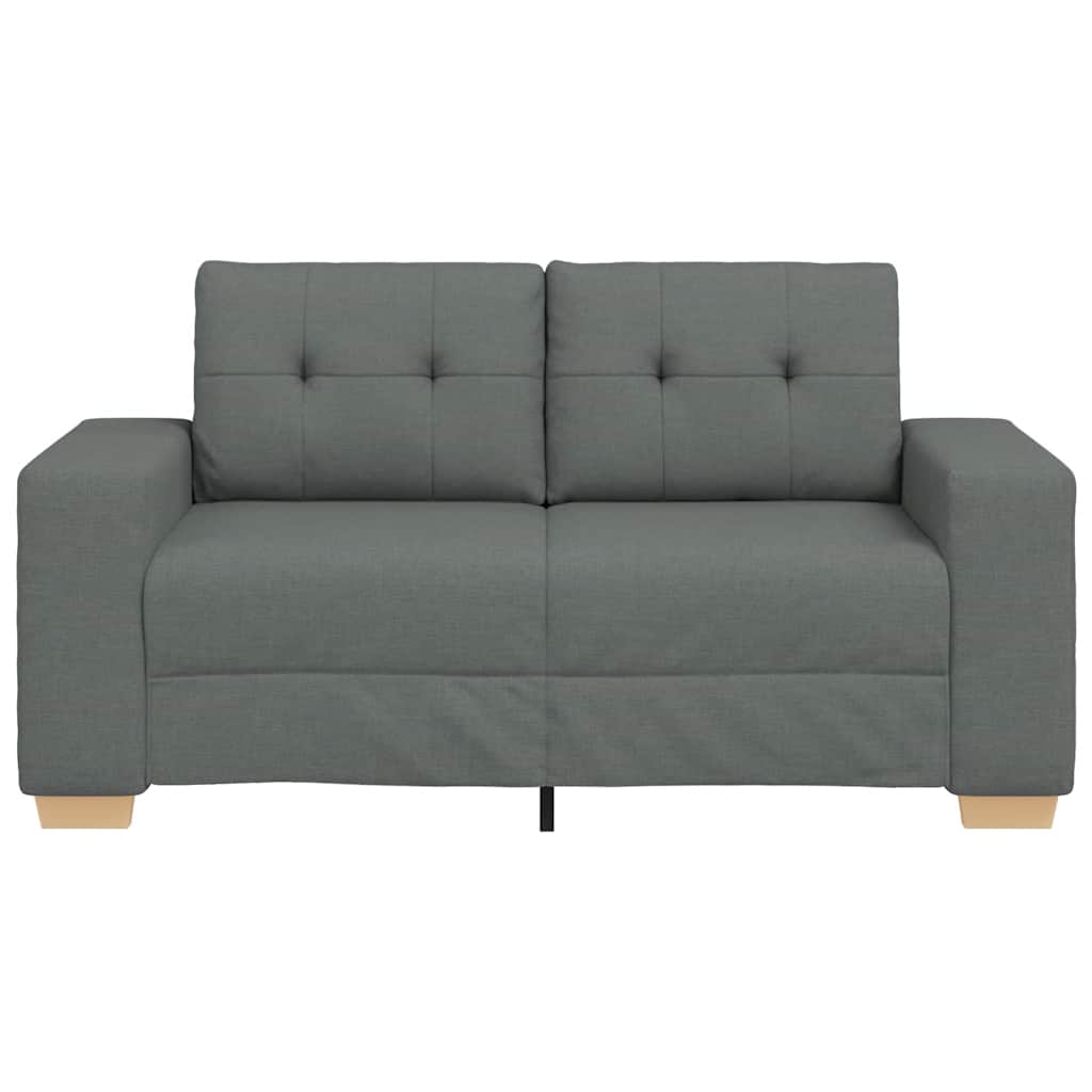 vidaXL Canapea lovesea gri închis 120 cm țesătură vidaXL Canapea lovesea gri închis 120 cm țesătură