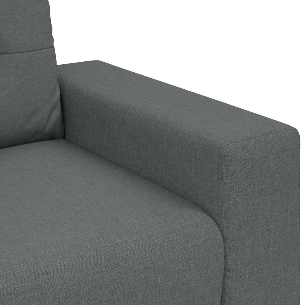 vidaXL Canapea lovesea gri închis 120 cm țesătură vidaXL Canapea lovesea gri închis 120 cm țesătură