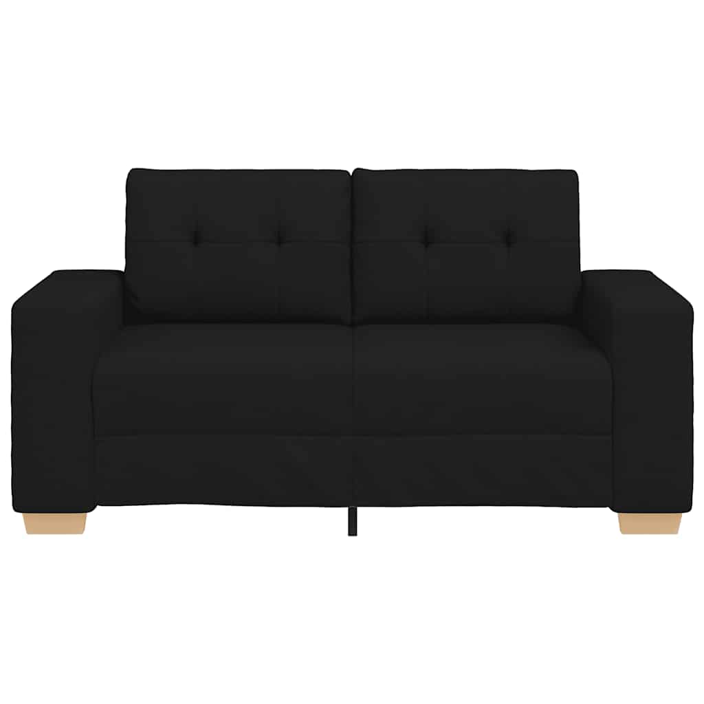 vidaXL Canapea Loveseat Negru 120 cm Stofa vidaXL Canapea Loveseat Negru 120 cm Stofa