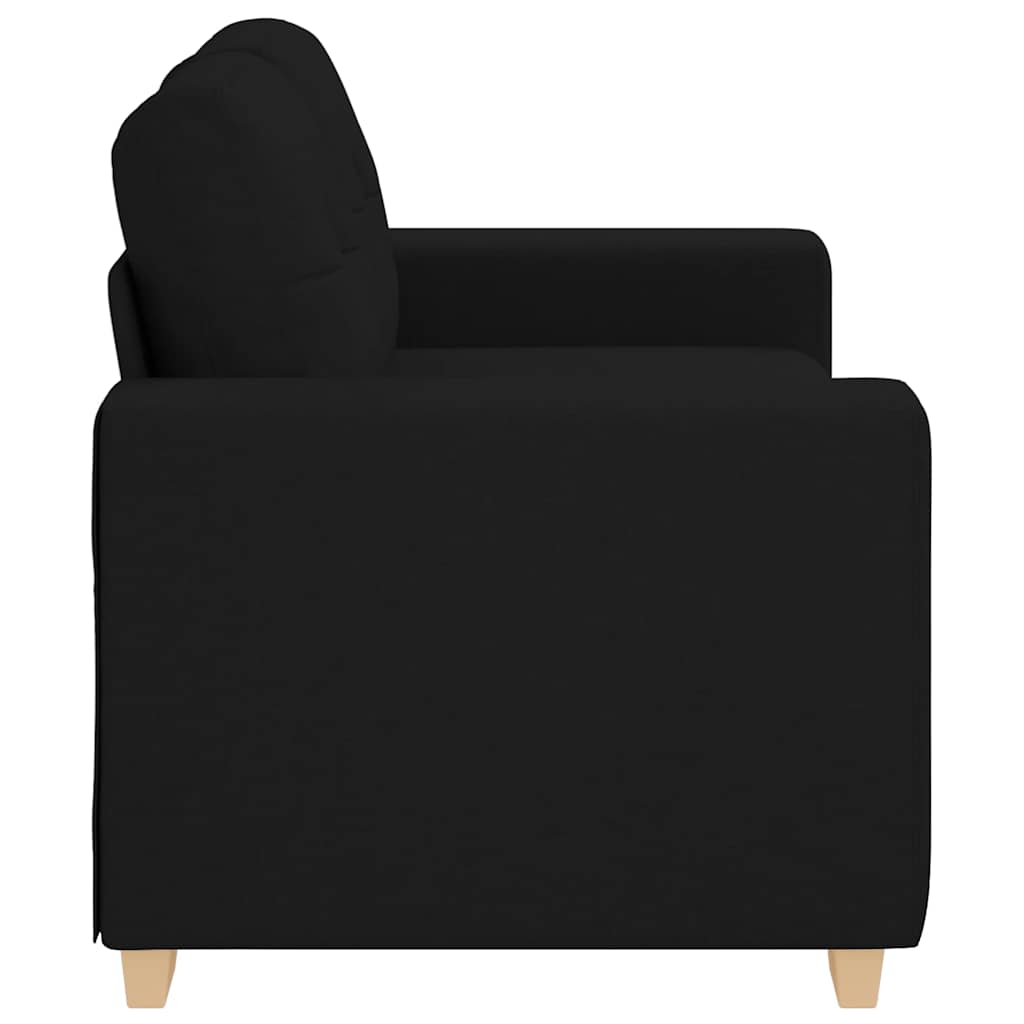 vidaXL Canapea Loveseat Negru 120 cm Stofa vidaXL Canapea Loveseat Negru 120 cm Stofa