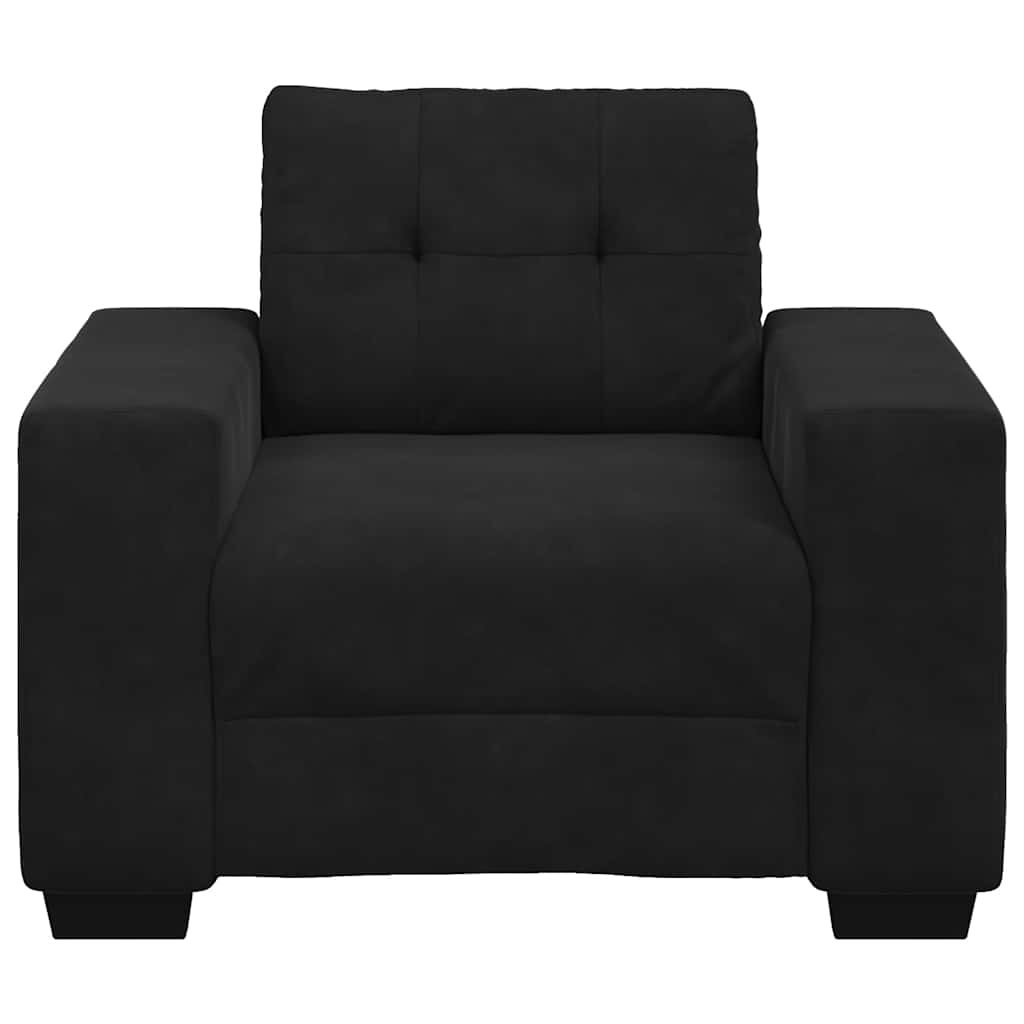 vidaXL Canapea scaun negru 60 cm catifea
