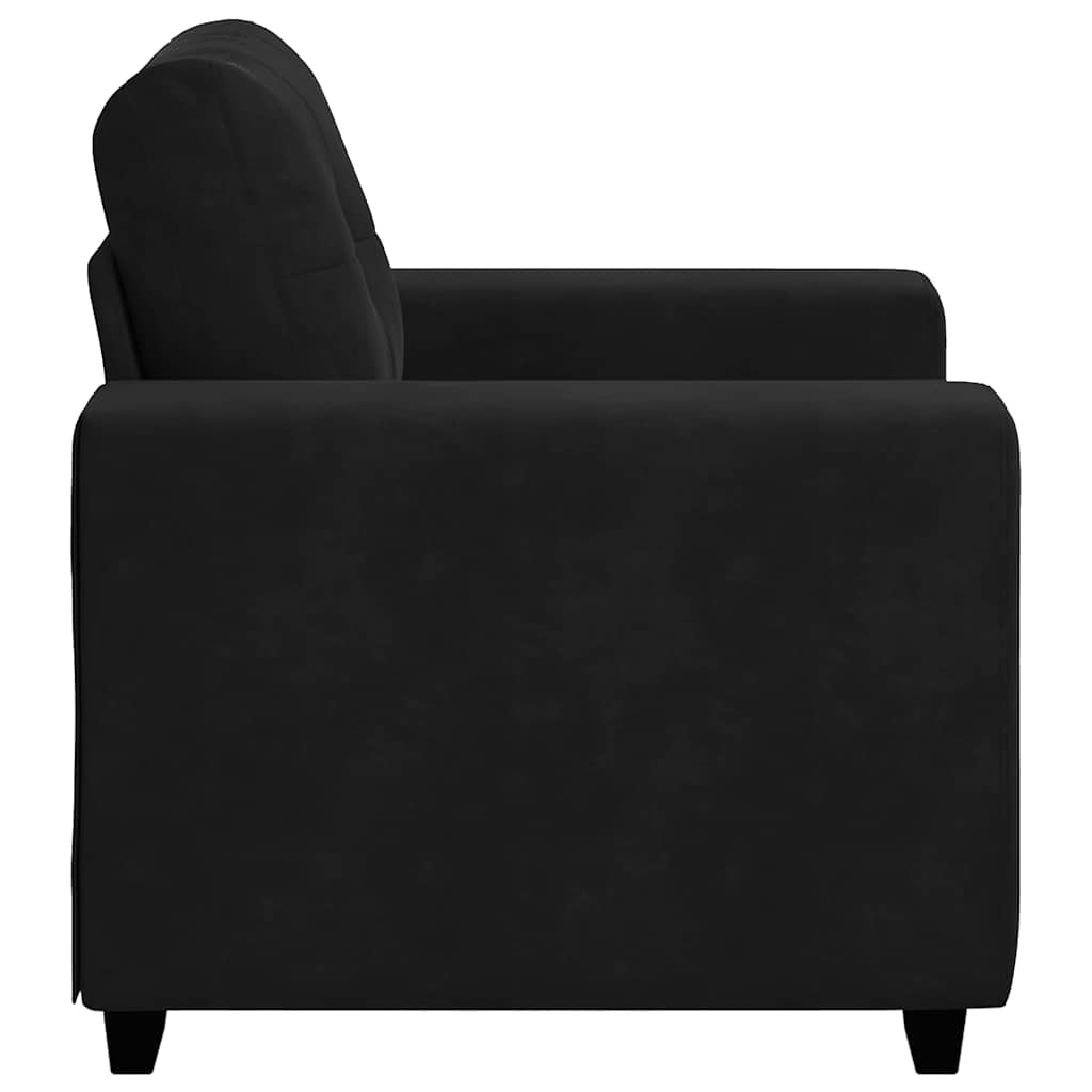 vidaXL Canapea scaun negru 60 cm catifea