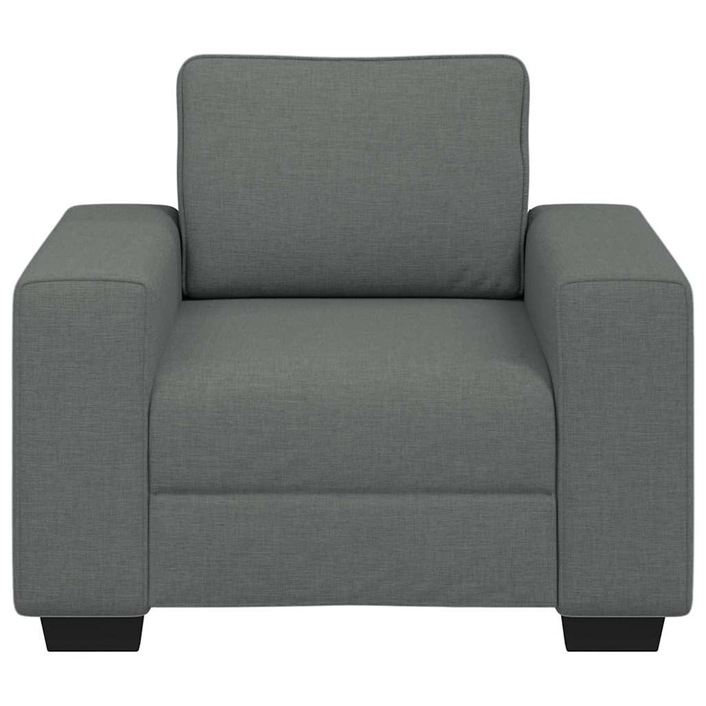 vidaXL Canapea Scaun Gri Inchis 60 cm Tesatura