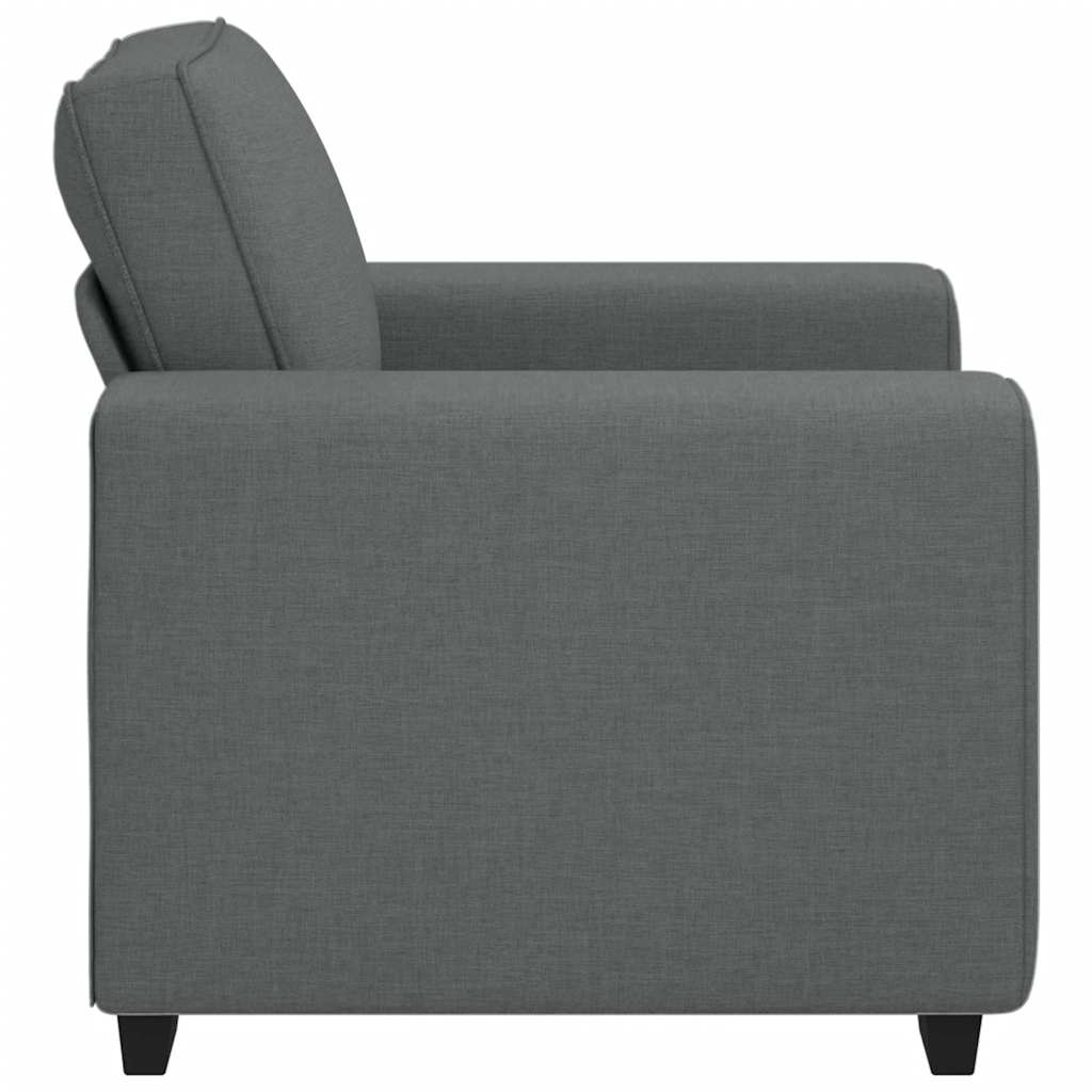 vidaXL Canapea Scaun Gri Inchis 60 cm Tesatura