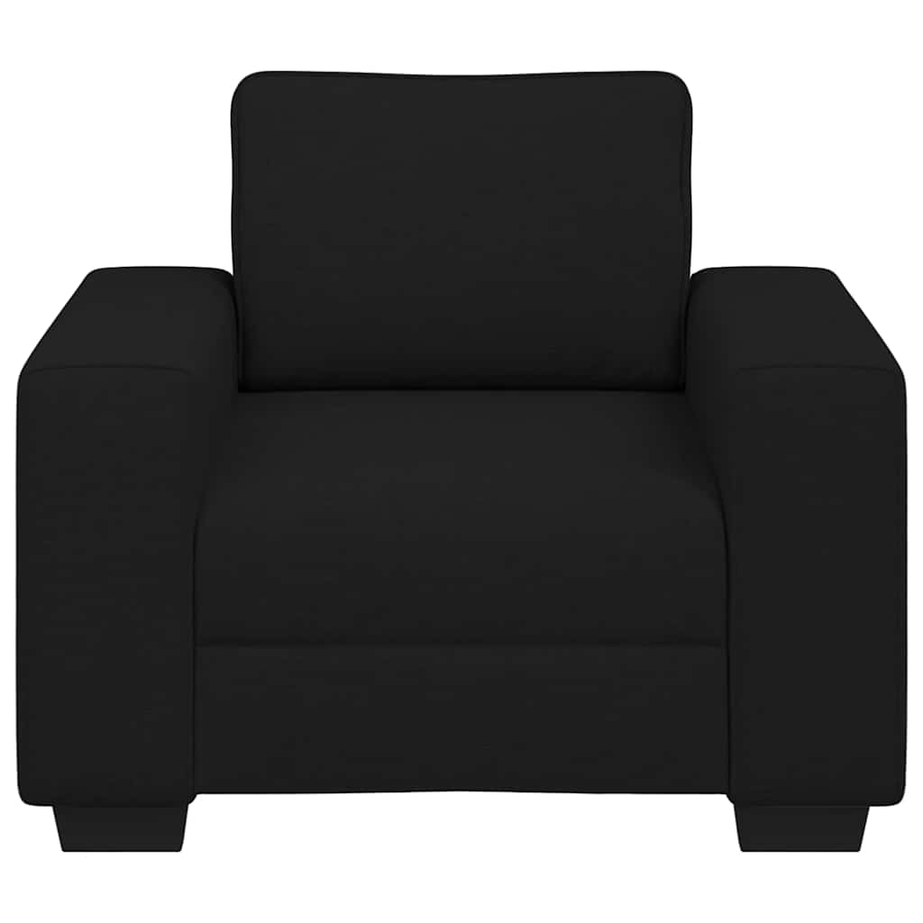 vidaXL Canapea Scaun Negru 60 cm Tesatura