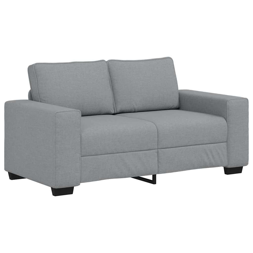 vidaXL Canapea cu 2 locuri, țesătură gri deschis, 120 cm