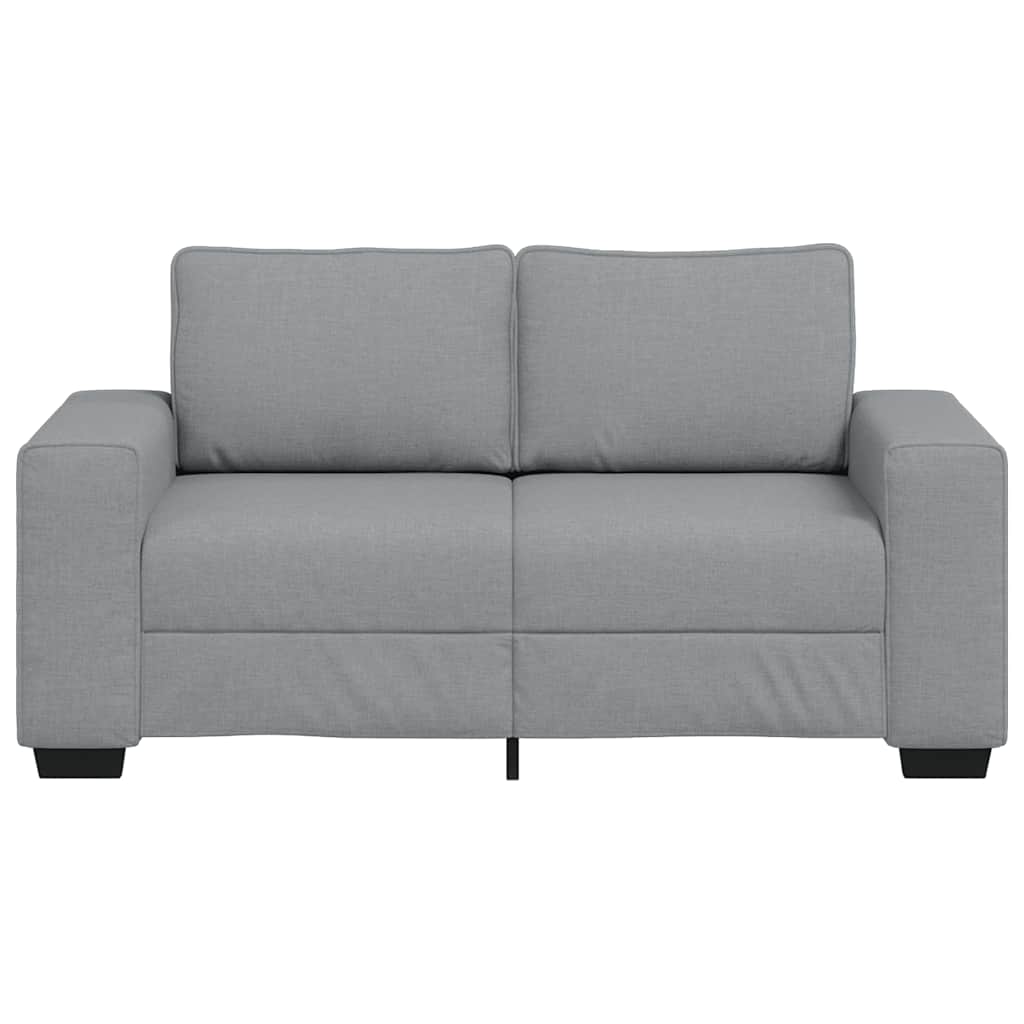 vidaXL Canapea cu 2 locuri, țesătură gri deschis, 120 cm