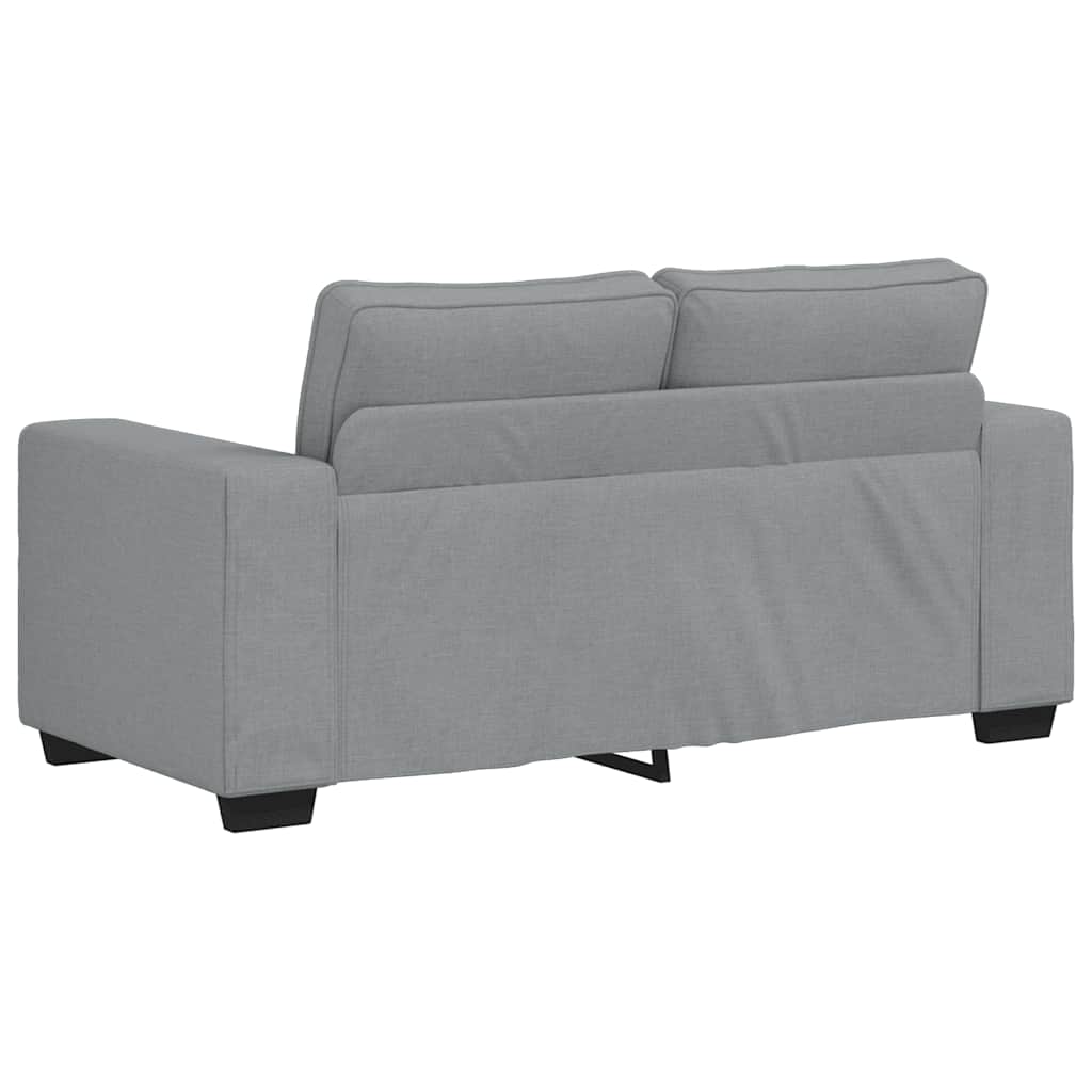 vidaXL Canapea cu 2 locuri, țesătură gri deschis, 120 cm