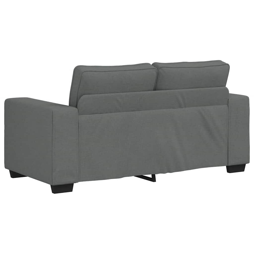 vidaXL Canapea cu 2 locuri, țesătură gri închis, 120 cm