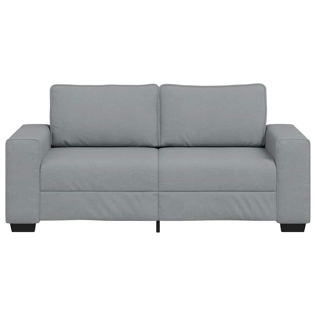 vidaXL Canapea cu 2 locuri, țesătură gri deschis, 140 cm