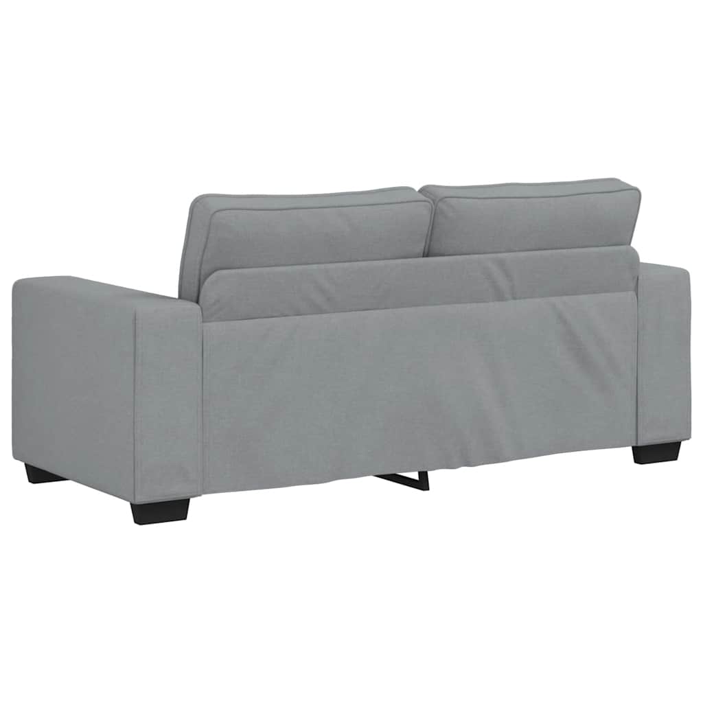 vidaXL Canapea cu 2 locuri, țesătură gri deschis, 140 cm