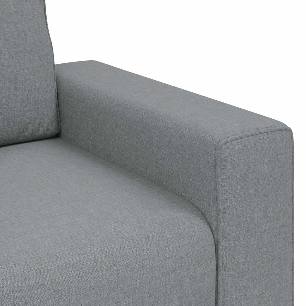 vidaXL Canapea cu 2 locuri, țesătură gri deschis, 140 cm