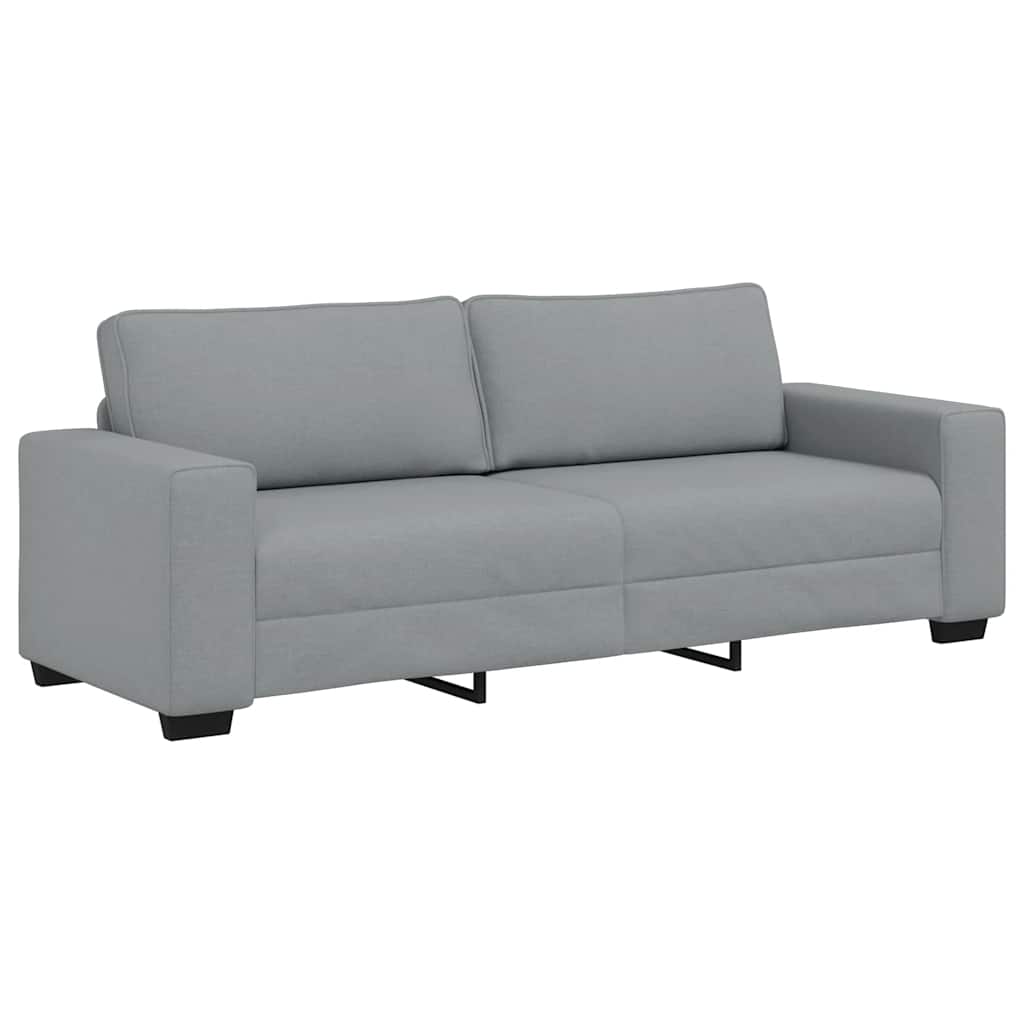 vidaXL Canapea cu 3 locuri, țesătură gri deschis, 180 cm vidaXL Canapea cu 3 locuri, țesătură gri deschis, 180 cm