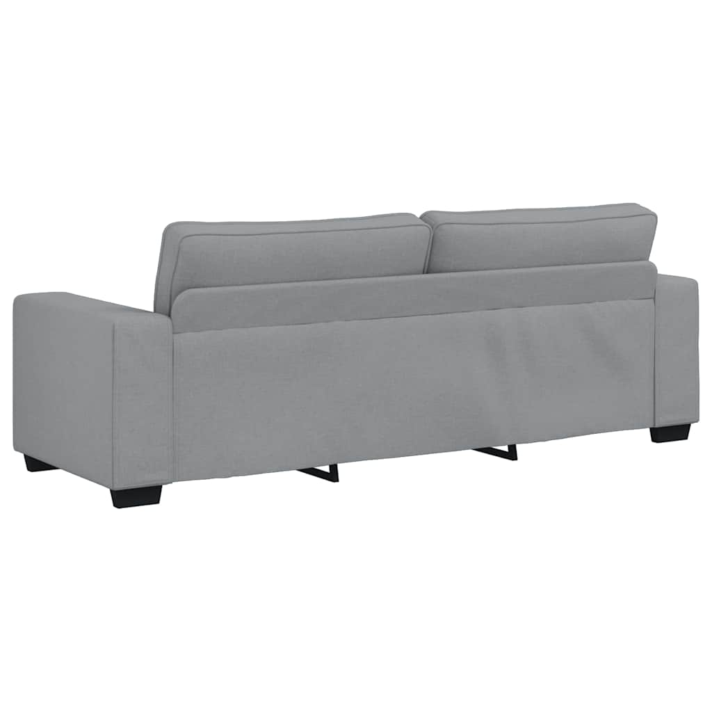 vidaXL Canapea cu 3 locuri, țesătură gri deschis, 180 cm vidaXL Canapea cu 3 locuri, țesătură gri deschis, 180 cm