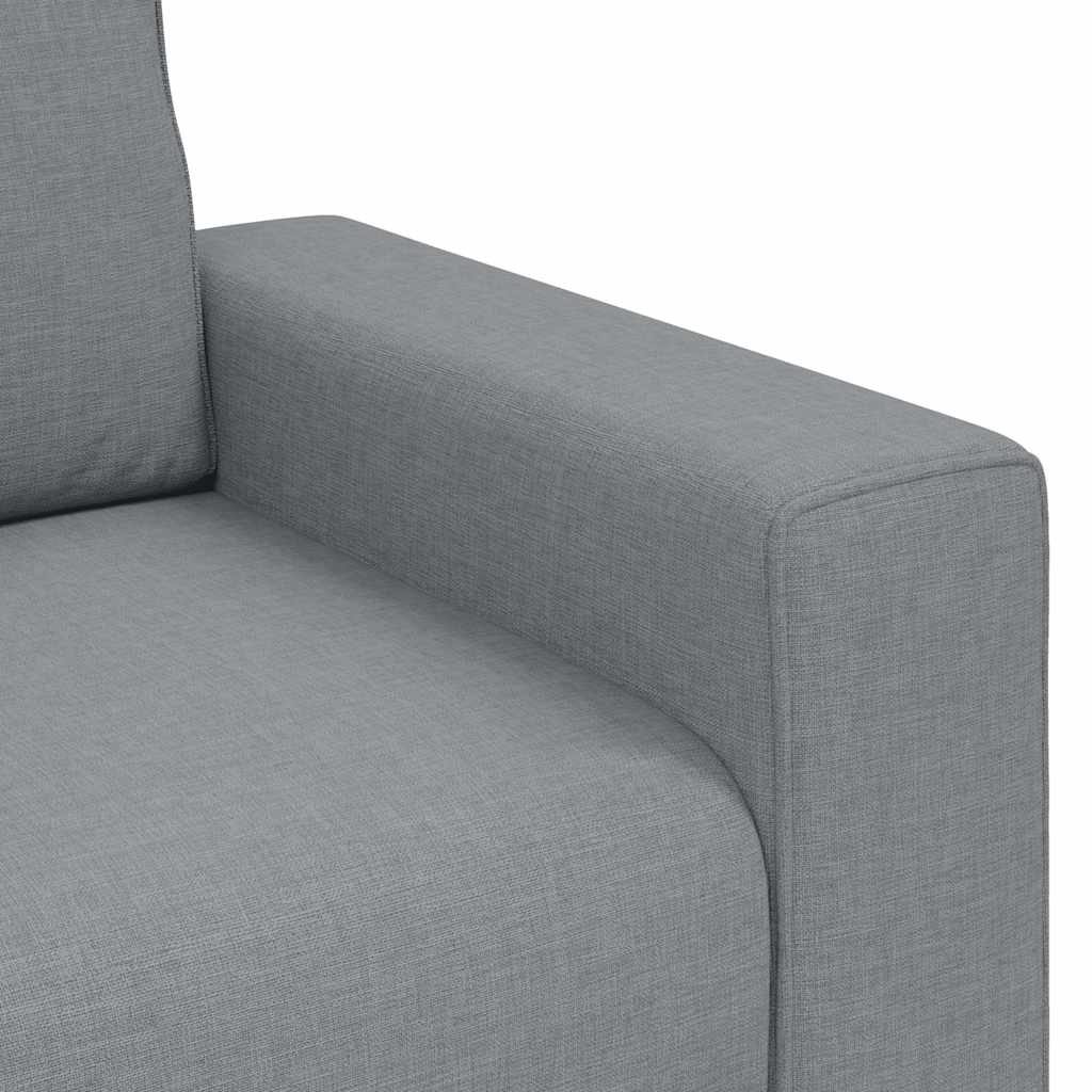 vidaXL Canapea cu 3 locuri, țesătură gri deschis, 180 cm vidaXL Canapea cu 3 locuri, țesătură gri deschis, 180 cm