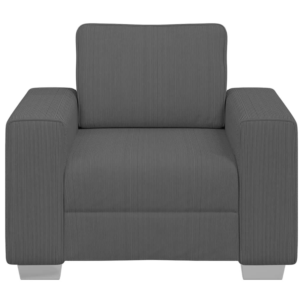 vidaXL Canapea Scaun Gri închis 60 cm țesătură velur