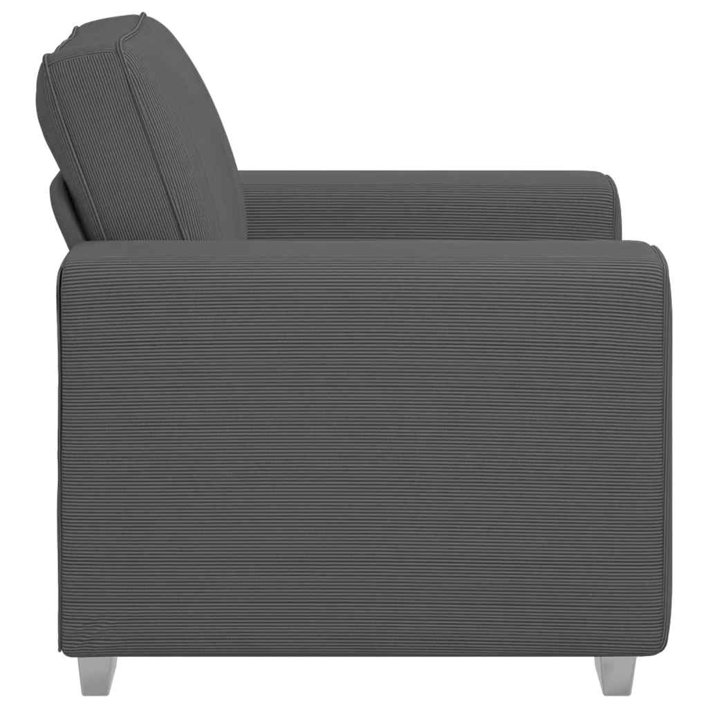 vidaXL Canapea Scaun Gri închis 60 cm țesătură velur